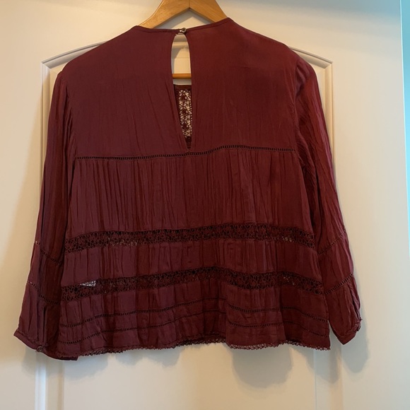 Aritzia Wilfred Burgundy Blouse - Picture 5 of 5